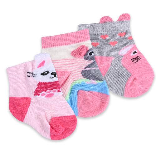 Infants Cartoon Pattern Cotton Ankle-Length Socks