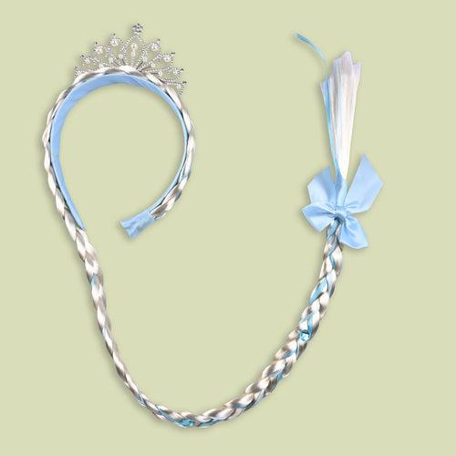 Girls Crown One Side Braided Hair Extension Headband