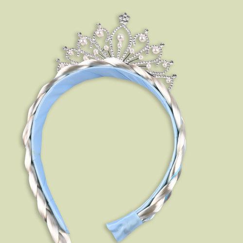 Girls Crown One Side Braided Hair Extension Headband