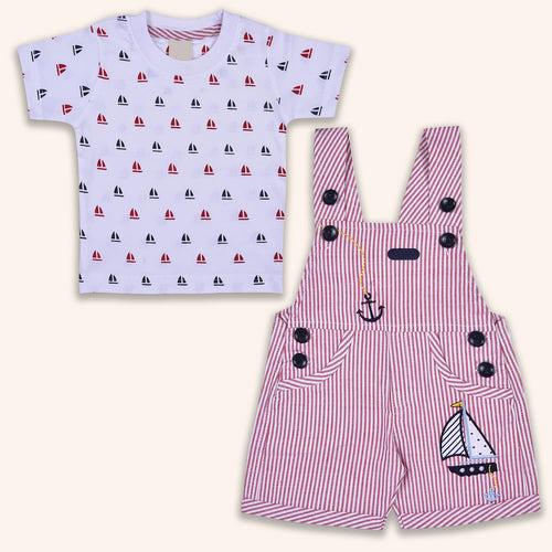 Baby Boys T-shirt and Dungaree