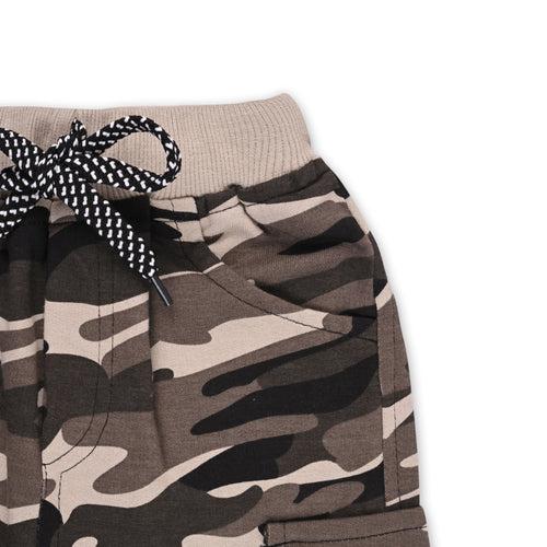 Boys Mid Rise Regular Fit camouflage Pattern Jogger Jeans