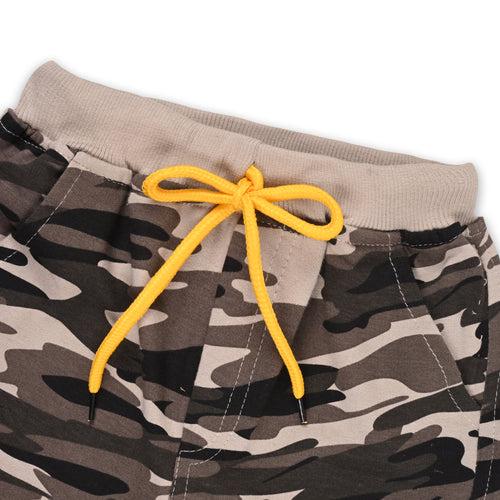 Boys Mid Rise Regular Fit camouflage Pattern Jogger Jeans