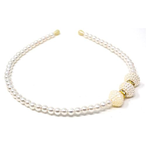 White Imitation Pearl Headband