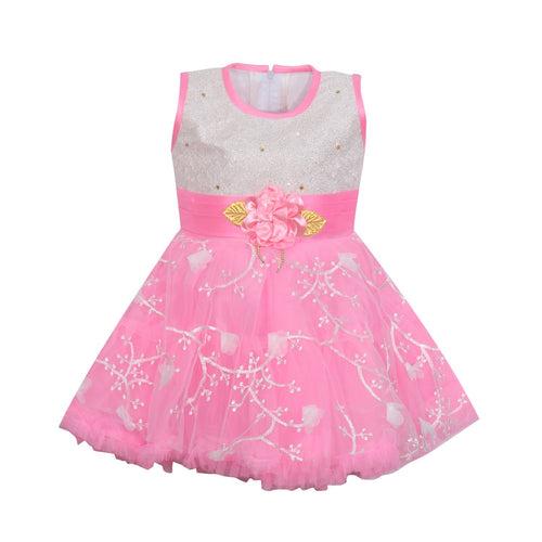 Baby Girls Party Wear Frock Dress fe2172bpnk