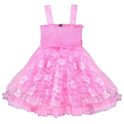 Baby Girls Party Wear Frock Dress fr1031bpknw