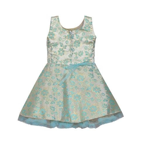 Baby Girls Party Wear Frock Dress fe2407blu