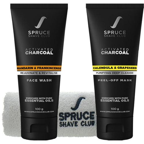 Charcoal Face Duo | Face Wash & Peel Off Mask