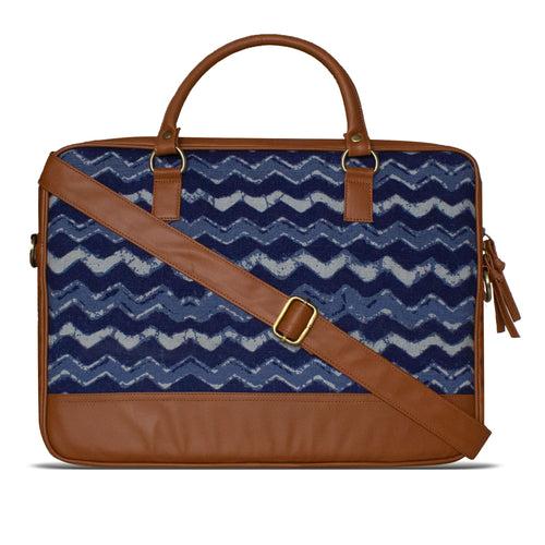 Indigo Canvas Laptop Bag