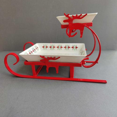 2 tier santa sleigh