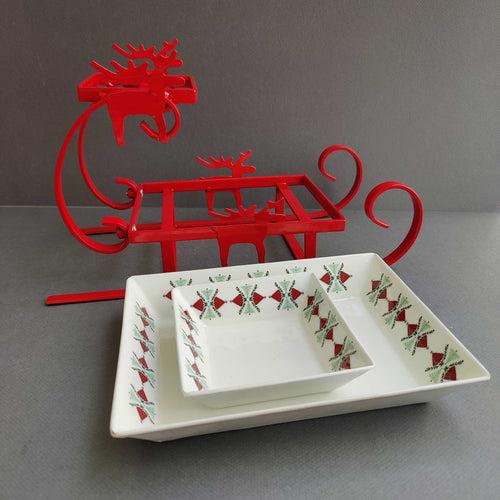 2 tier santa sleigh