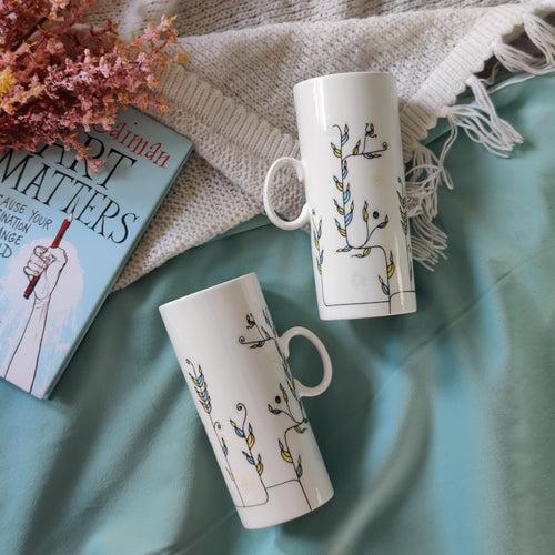 Tall Mug Set - Blooms