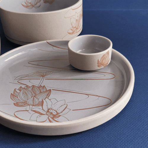 Isles of Indivarā (Stoneware) - Plate & Dip Set