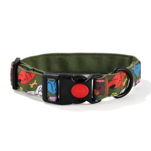 Dog Collar Neck Belt (Olive Green) - Butter Pup