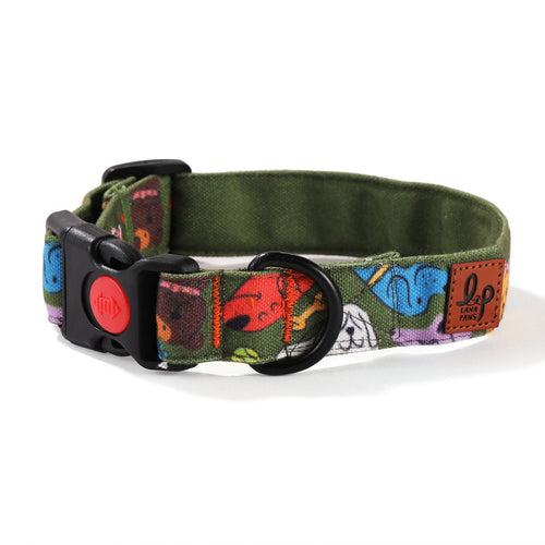 Dog Collar Neck Belt (Olive Green) - Butter Pup