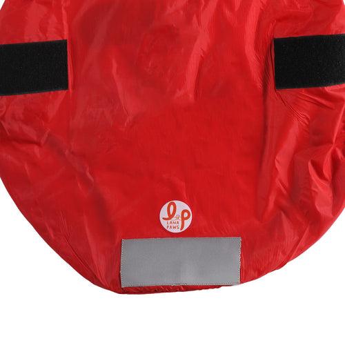 Dog Raincoat - Solid Red