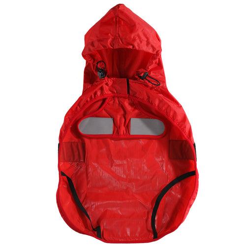 Dog Raincoat - Solid Red