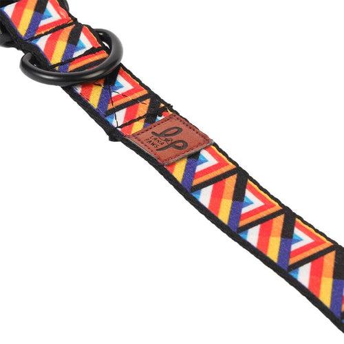 Dog Collar Belt (Multi-coloured) - Geometric Retro