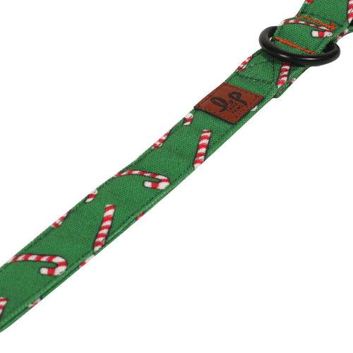 Christmas Dog Collar Belt - Candy Cane