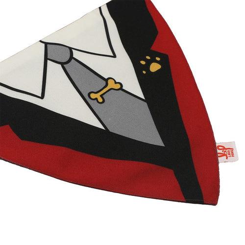 The Dapper Dog Tux Bandana - Wine