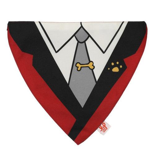 The Dapper Dog Tux Bandana - Wine