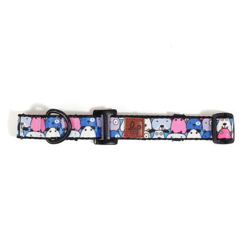 Martingale Dog Collar (Multi-Coloured) - Googly Eyes Blue