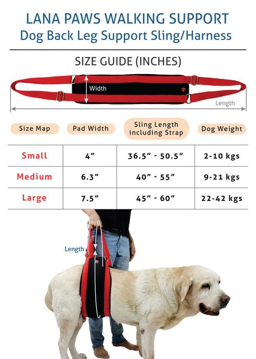 Dog Sling For Back or Hind Leg Lifting Support, Hip Support For Dogs