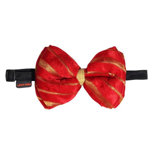 Dog Bowtie, Festive, Diwali & Wedding - Red