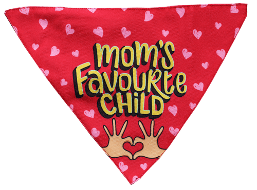 Adjustable Dog Bandana/ Dog Scarf - Mom's Favourite Child