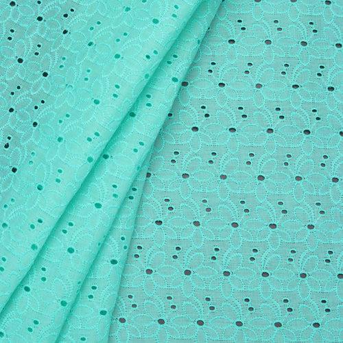 Aqua Butterfly Hakoba Fabric