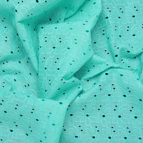 Aqua Butterfly Hakoba Fabric