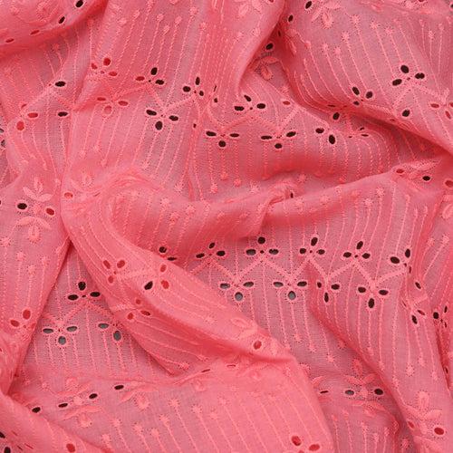 Dark Peach Dot&Knot Hakoba Fabric