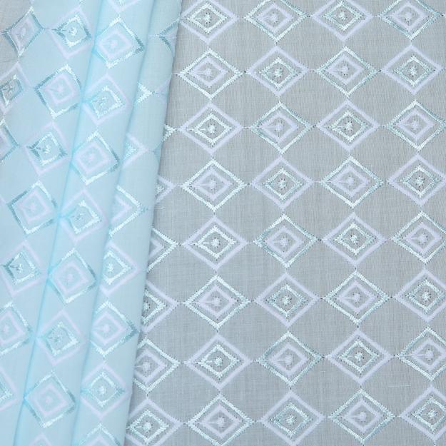 Dual Aqua Hakoba Fabric