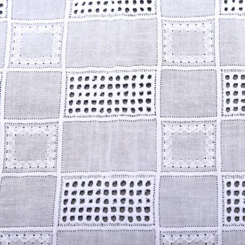 White Box Cutwork Premium Hakoba Fabric