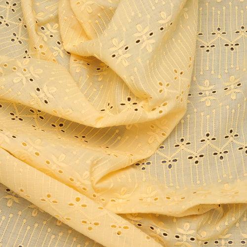 Yellow Dot&Knot Hakoba Fabric