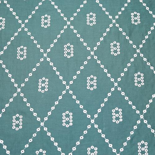 Blue Cross Voile Hakoba Fabric