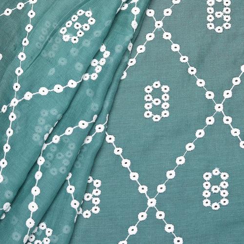 Blue Cross Voile Hakoba Fabric