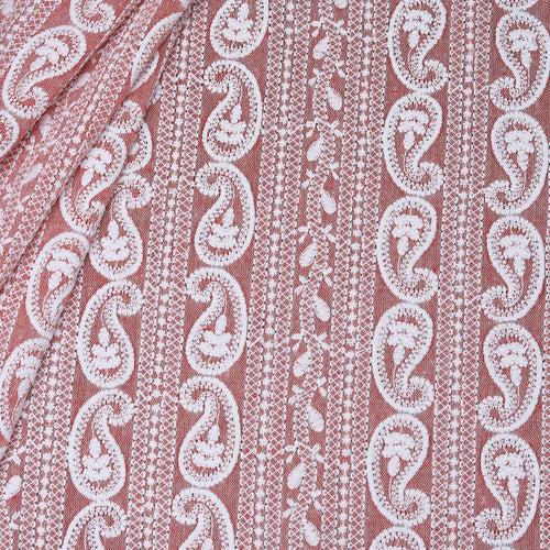 Dusty Pink Botanical Cotton Fabric