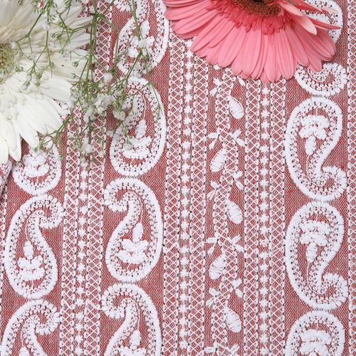 Dusty Pink Botanical Cotton Fabric