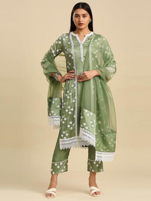 FIZA MODAL SATIN KURTA & DUPATTA SET