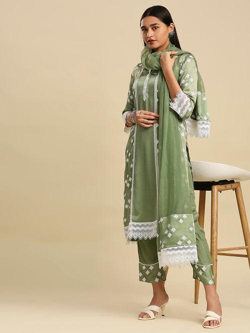 FIZA MODAL SATIN KURTA & DUPATTA SET