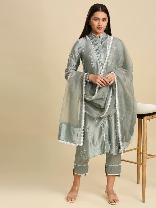 IZA MODAL SATIN KURTA & DUPATTA SET