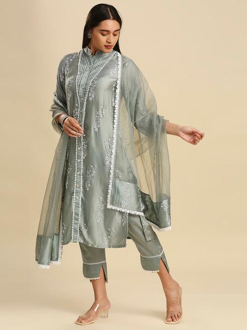 IZA MODAL SATIN KURTA & DUPATTA SET