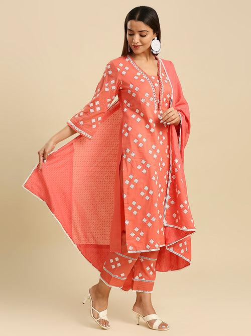 JIYA MUL KURTA & DUPATTA SET