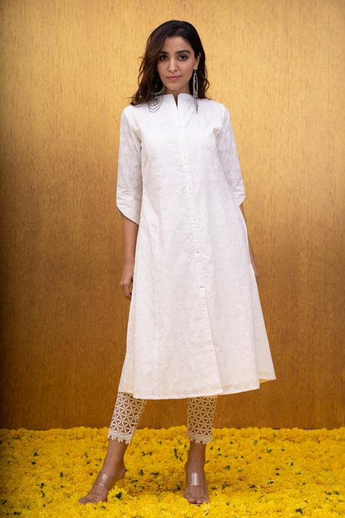 MANDALA BUTTON DOWN KURTA