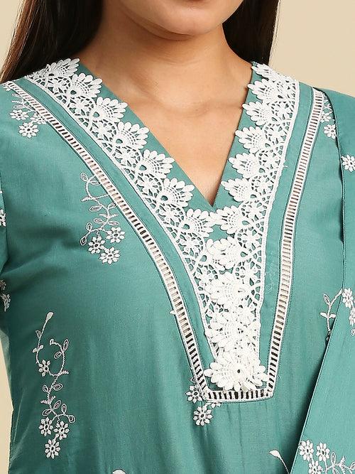 NAAZREEN MUL KURTA & DUPATTA SET