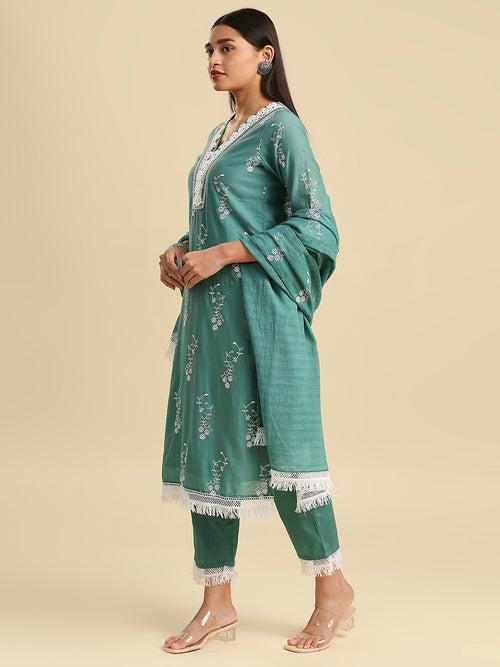 NAAZREEN MUL KURTA & DUPATTA SET