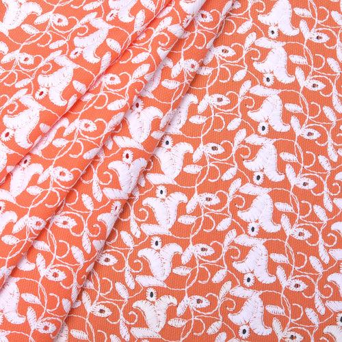 Orange Shea Cotton Hakoba Fabric