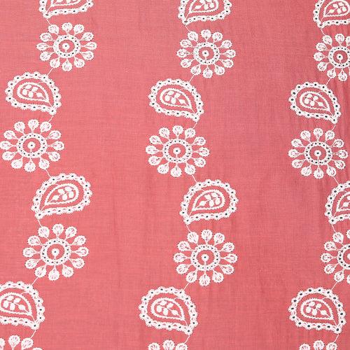 Pink Phool Voile Hakoba Fabric