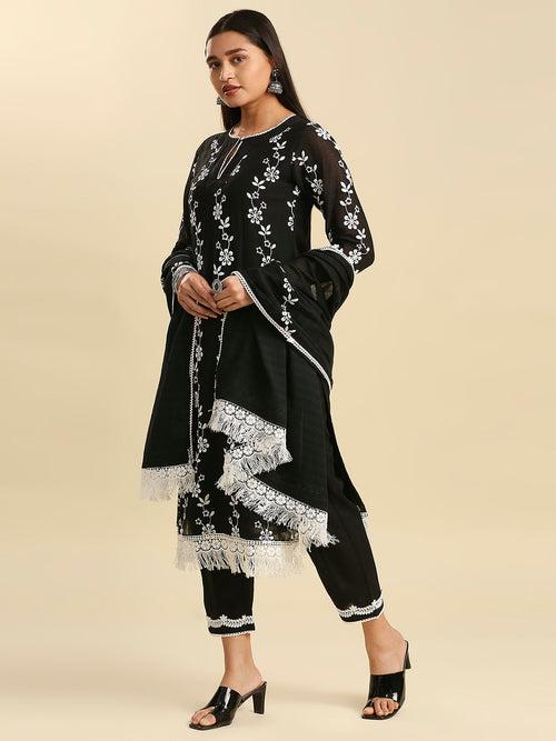 SANA COTTON SATIN KURTA & DUPATTA SET