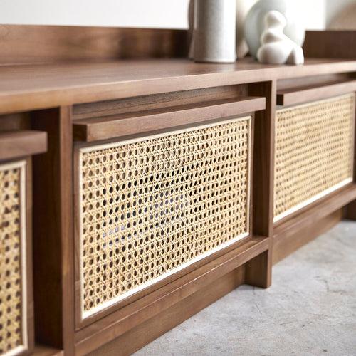 Yoko Rattan TV Unit